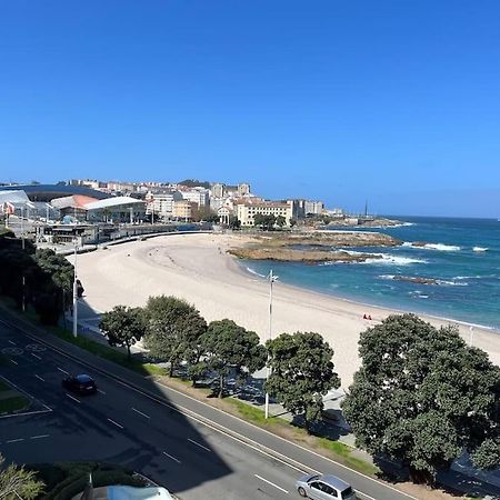 Primera Linea De Playa De Riazor A Coruna Bagian luar foto
